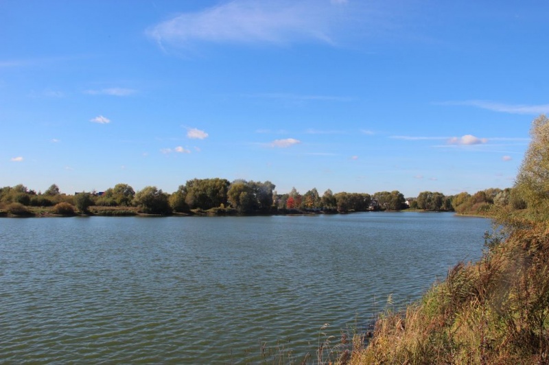 Озеро в пешей доступности от поселка